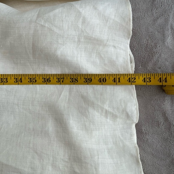 Lauren Ralph Lauren 100% Linen Sleeveless Crossover V Neck Swing MIDI Dress 2 - Picture 13 of 14